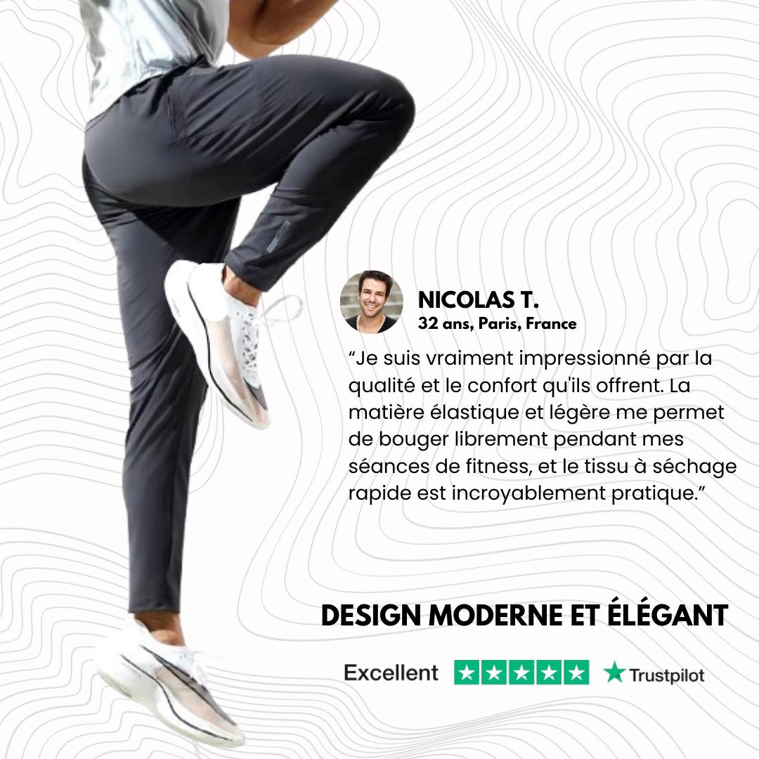 Pantalon de Survêtement Homme, Séchage Rapide, Élastique, pour Gym & Fitness Boutique sport tech