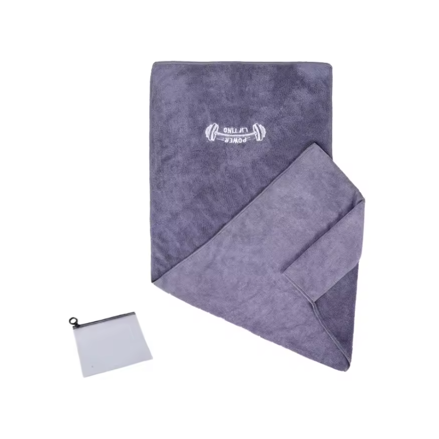 Serviette de sport - Grise