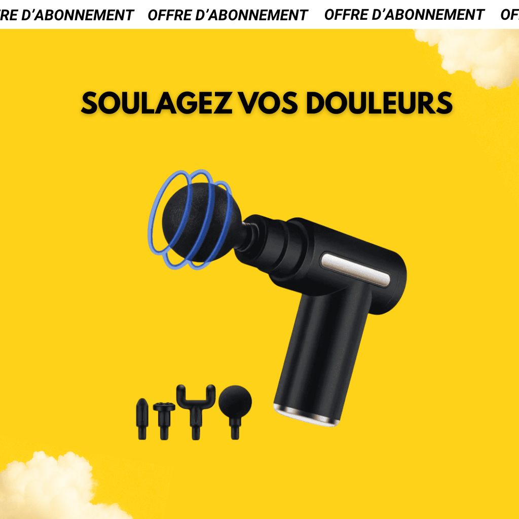 Pistolet de massage musculaire (Offre Abonnés)