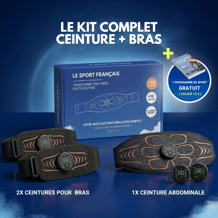 Le kit sportif (ceinture+bras) - Le sport français