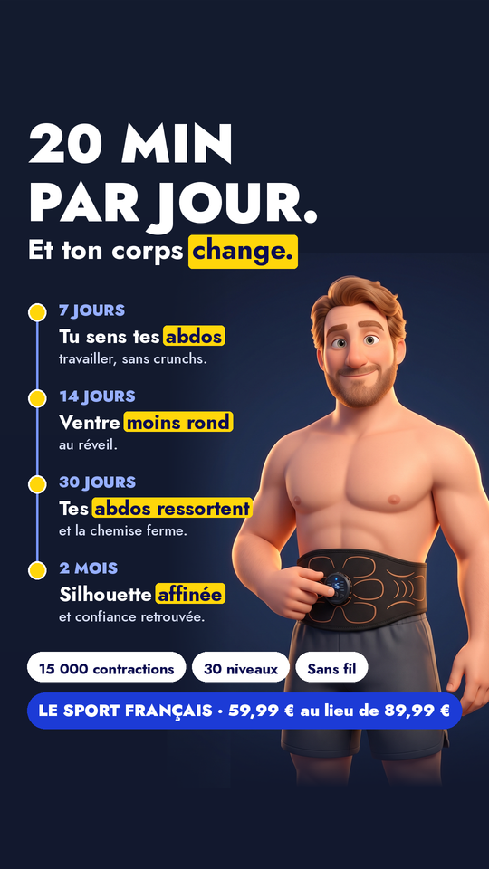 Notre ceinture abdominale est de retour en stock