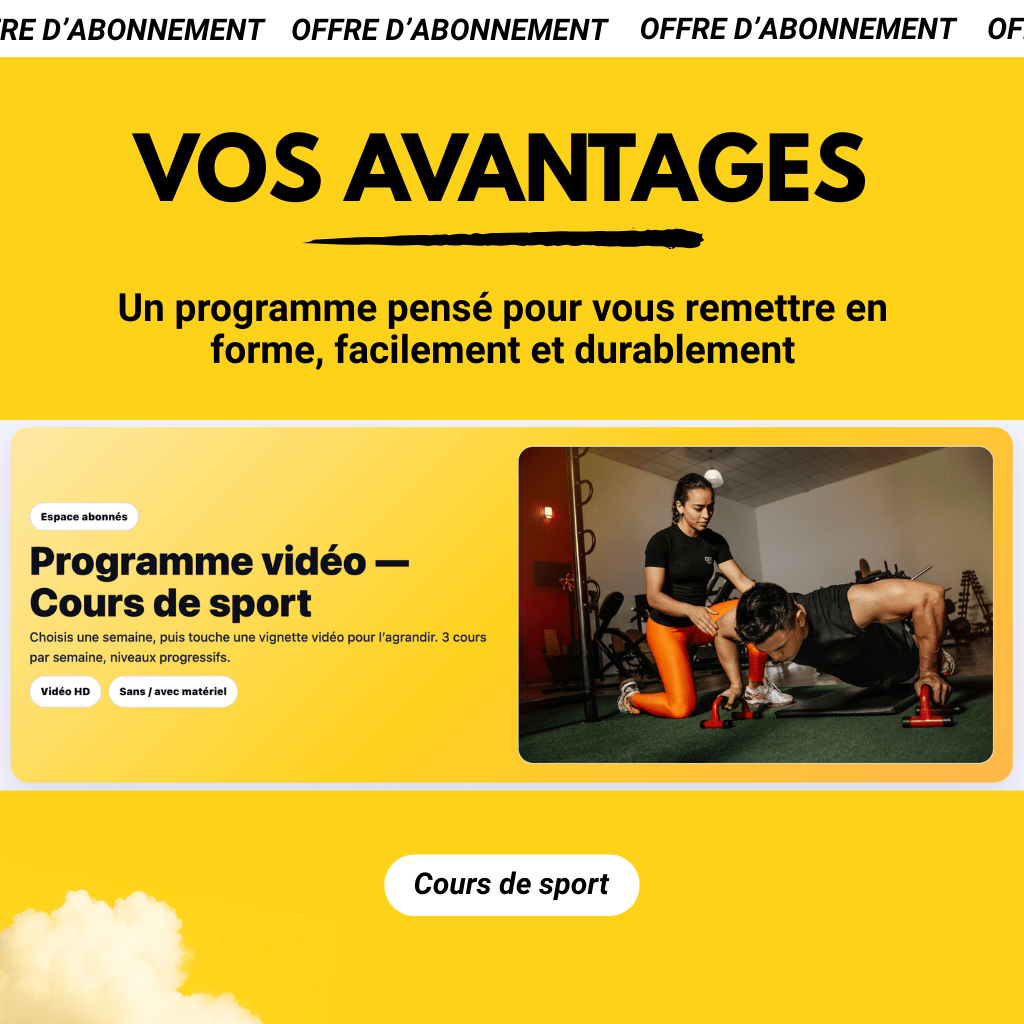 Abonnement mensuel - Le Sport Français