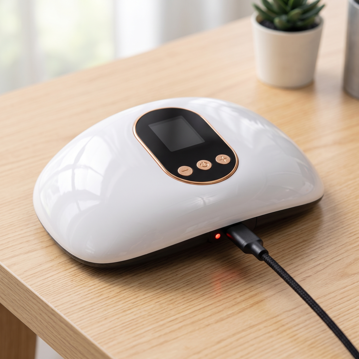 Boîtier de la ceinture massante 3-en-1 en charge par câble USB