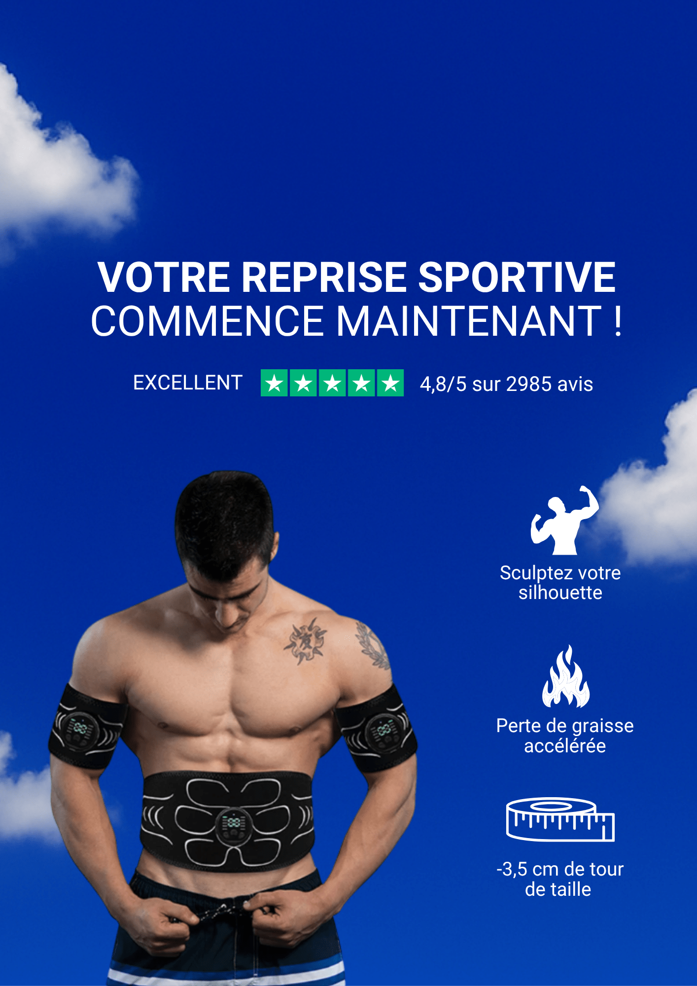 Le kit sportif (ceinture+bras)