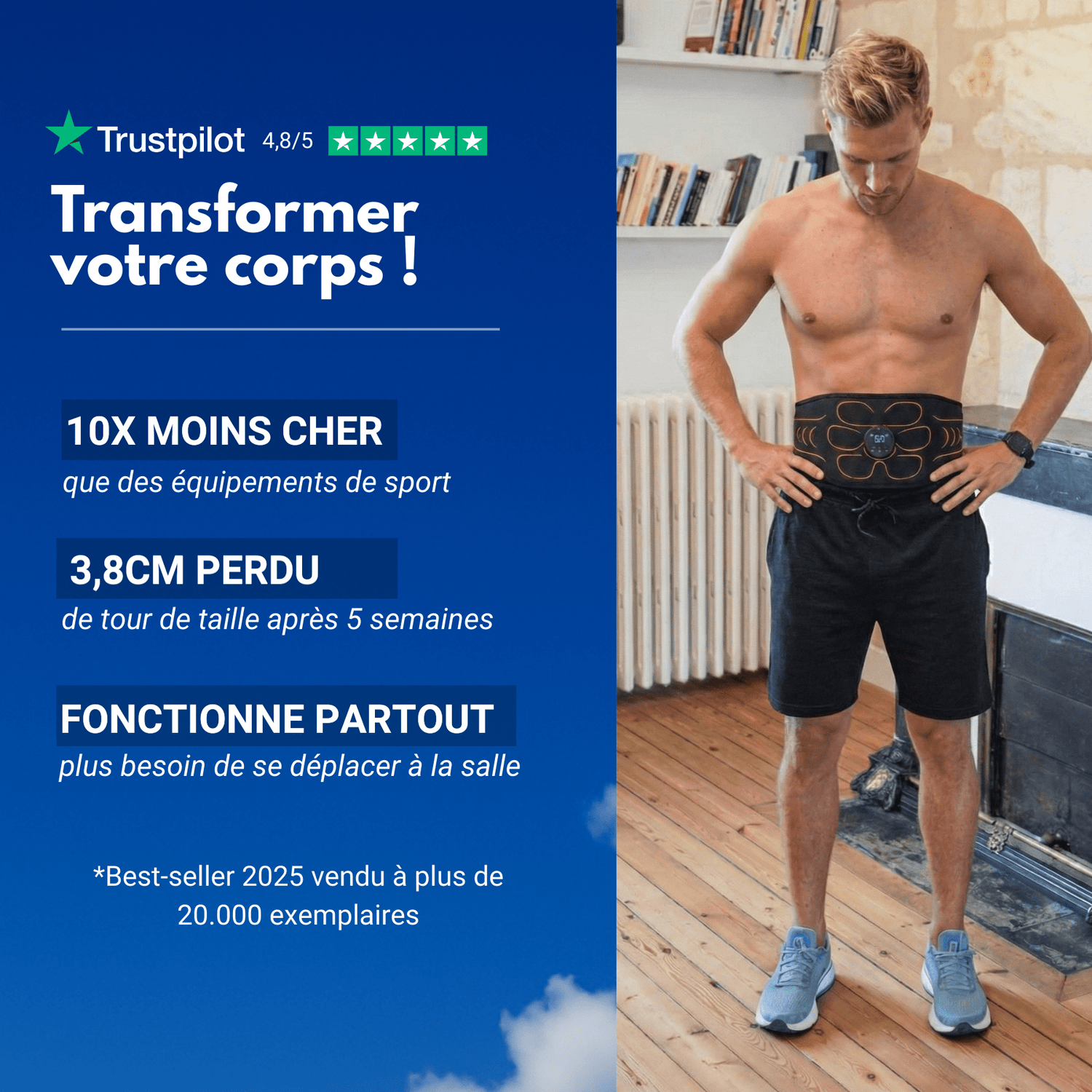 Le kit sportif (ceinture+bras) - Le sport français