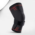 Genouillère de Compression Sangle Rotule - Noir & Rouge