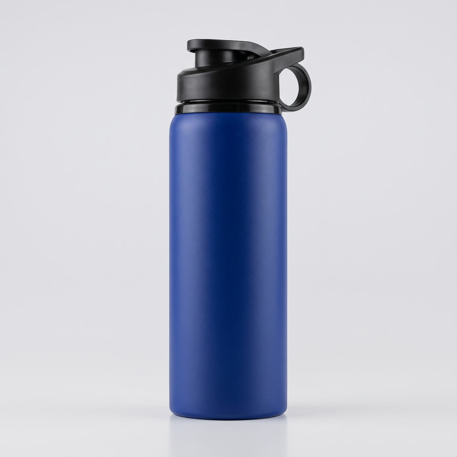 Gourde de sport inox 700 ml bleue Le Sport Français avec bec sport à clapet et anse de transport