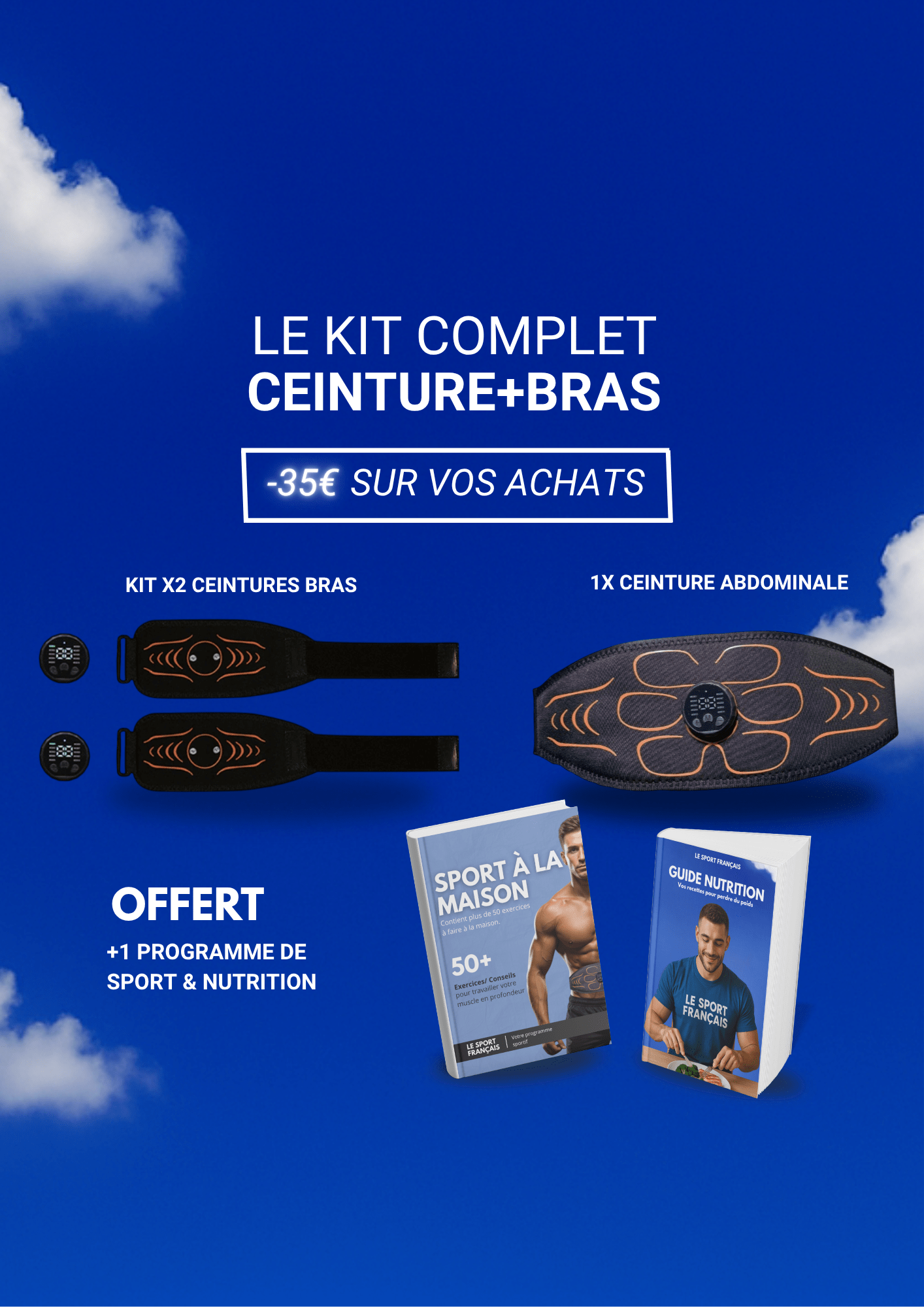 Le kit sportif (ceinture+bras)