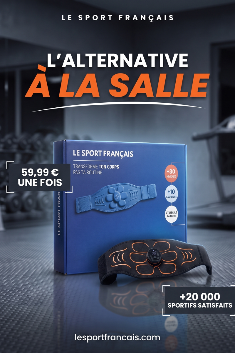 Ceinture abdominale EMS Le Sport Français, l'alternative à la salle, 59,99 € une fois