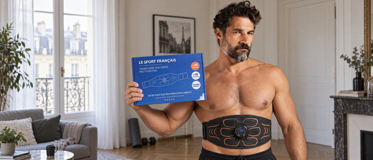 Ceinture abdominale EMS Le Sport Français avec son coffret