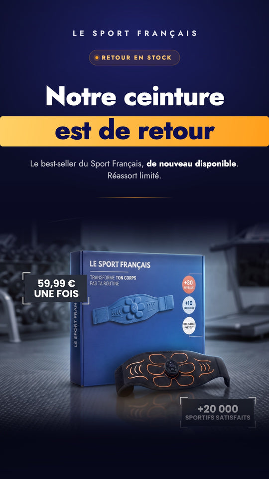 Notre ceinture abdominale est de retour en stock