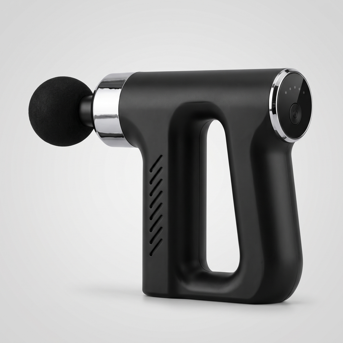 Mini pistolet de massage portable Le Sport Français coloris noir, packshot sur fond gris