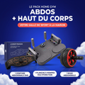 Pack Home Gym Abdos — planche à pompes, roue abdominale et ceinture EMS