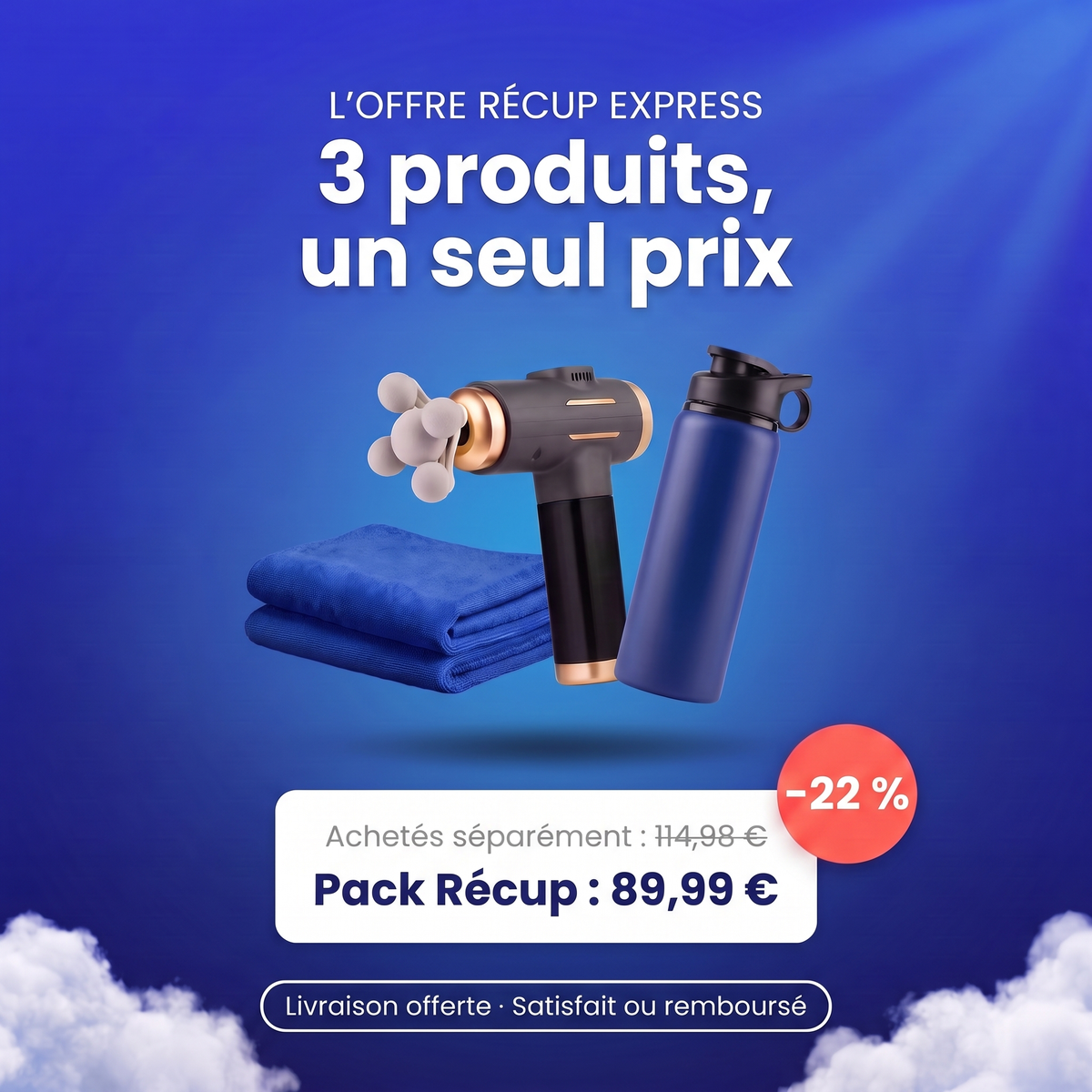 Offre Pack Récup Express : 89,99 € au lieu de 114,98 €