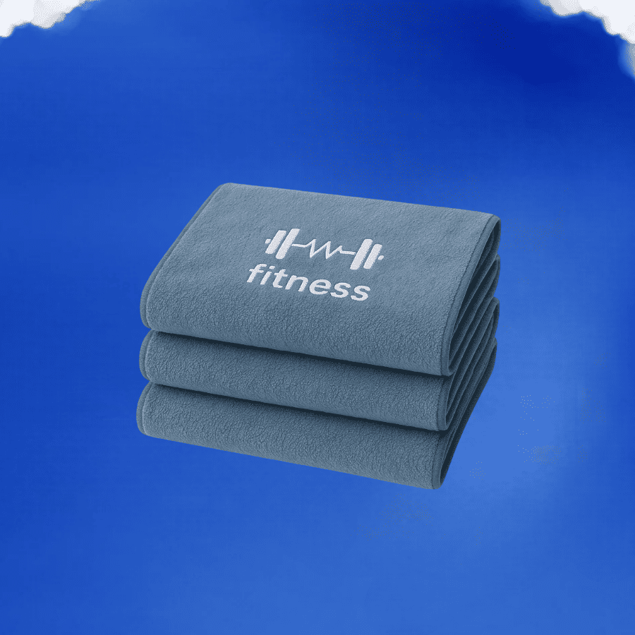 Serviettes de sport françaises bleues – Pack de 2