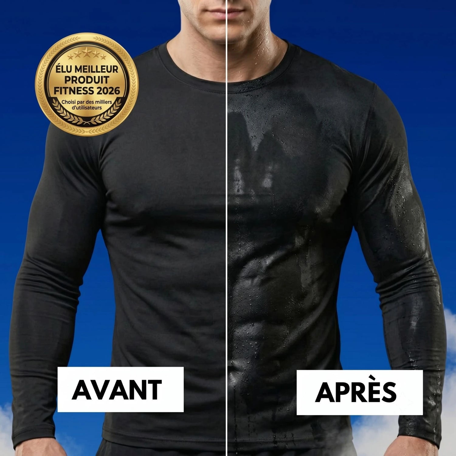 T-Shirt de Sudation Manches Longues — Effet Sauna