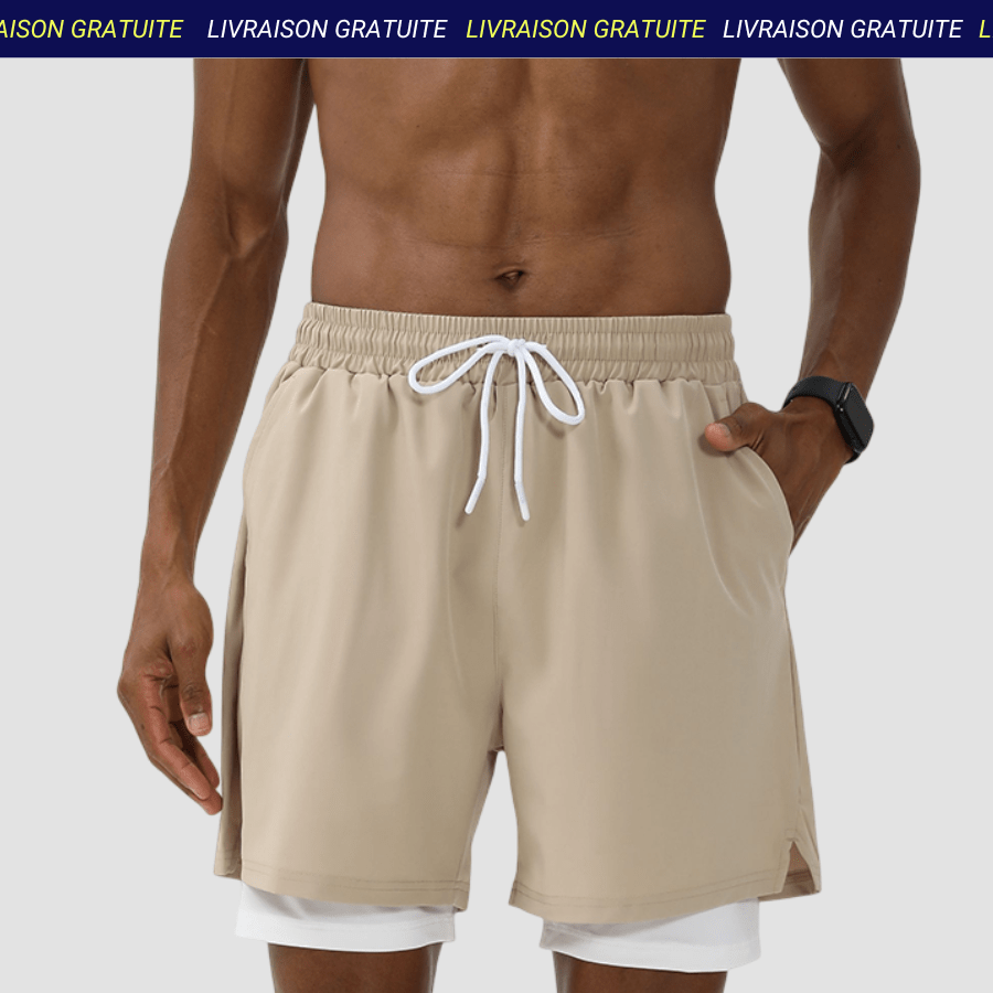 Shorts Homme beige / Le Sport Français