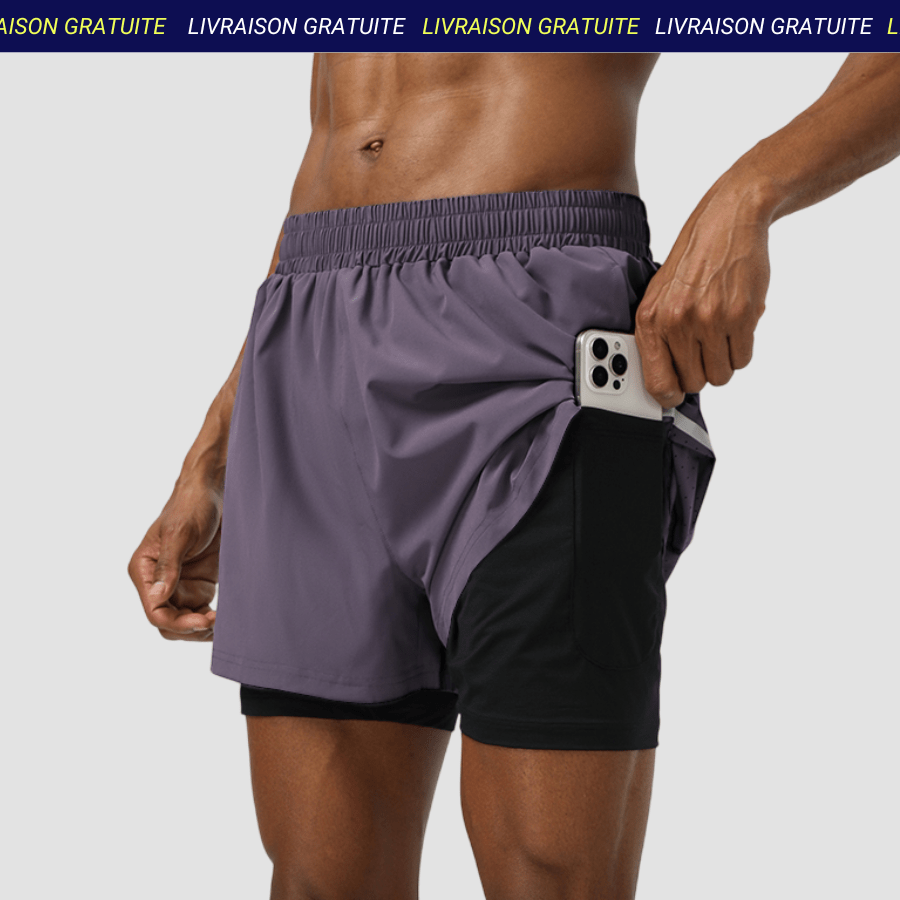 Shorts Homme violet Le Sport Français