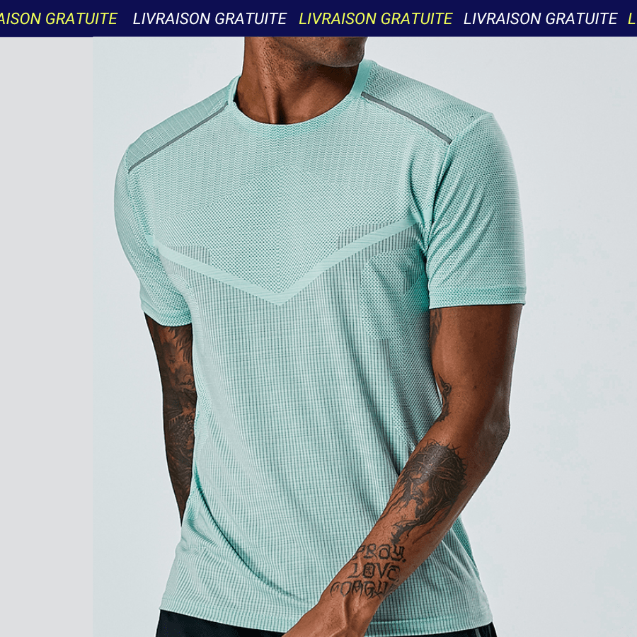 T-shirt de sport homme vert clair | Le Sport Français