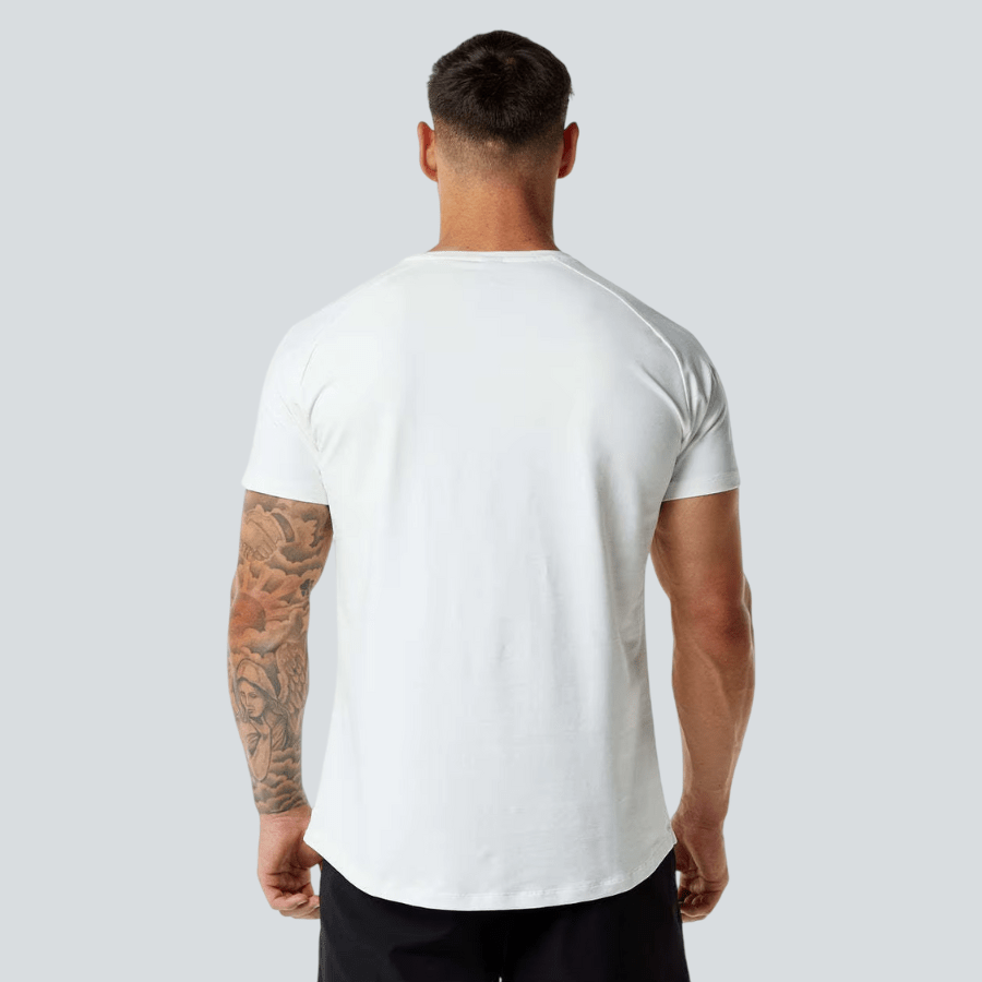 T-shirt manches courtes blanc de sport